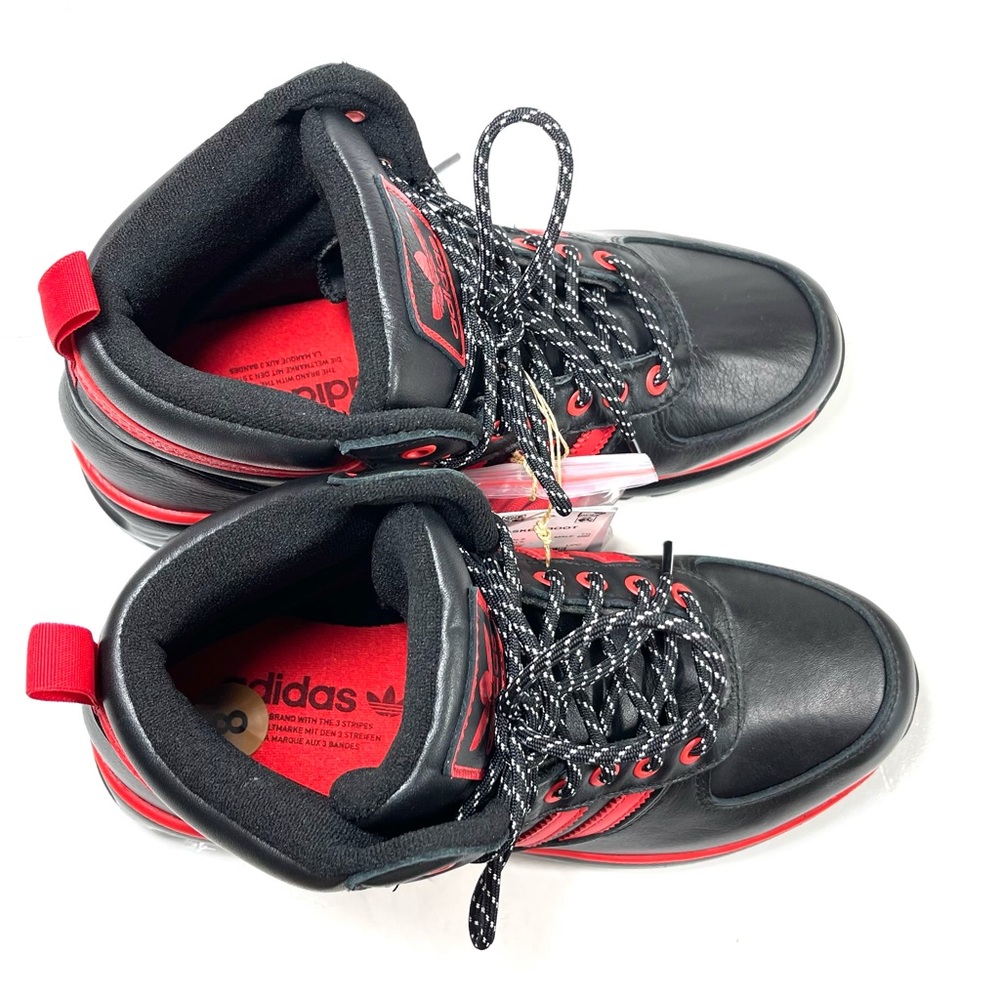 Adidas Men’s Chasker Boots Black Red Leather GY1199 Size 8 - Picture 13 of 13